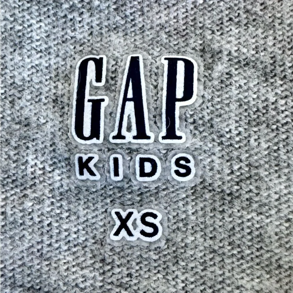 Gap Kids Girls Short Sleeve Gray Floral Print Lightweight Pocket Dress. XS. 4-5.